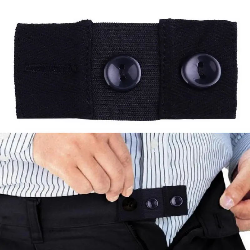HOT Multifunctional Stretch Fabric Button Extension Buckle Obese Big