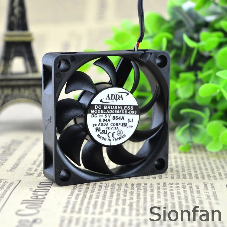 Для Оригинальный ADDA Вентилятор охлаждения 6 см 6015 5V 0.04A AD0605DB-D93 гарантия качества