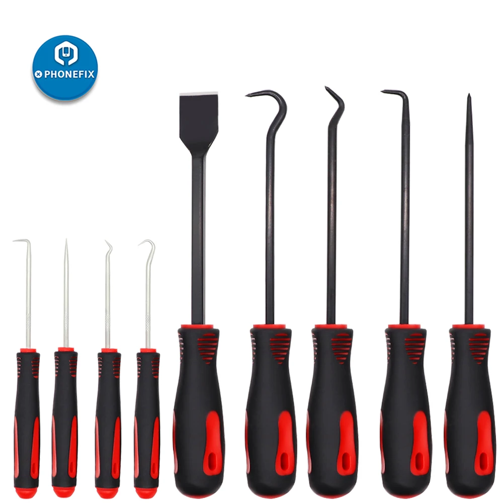 4X Car Pick and Hook Set O Ring Oil Seal Gasket Puller Remover Craft Hand Tool L 4X Car Pick and Hook Set O Ring Oil Seal Gasket Puller Remover Craft Hand Tool L