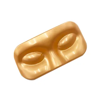

20pcs Thicken Face Holder Eyelash Face Shape Tray Gold Tray Lash Packing Tool Holographic Lash Box False Eyelash Mask Table