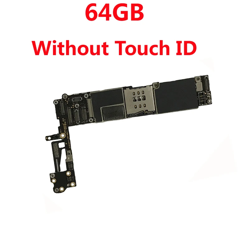 64GB-NO Touch ID Чистая разблокированная материнская плата iCloud для iphone 6, оригинальная материнская плата на 16 ГБ, 64 ГБ, 128 ГБ, системная логическая плата IOS с/без touch ID - Цвет: 64GB-NO Touch ID