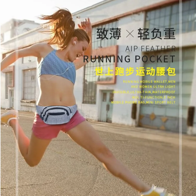 Shoulder Bag Fashion Men's Pockets Mobile Phone Cashier Bag Breathable Korean-Style Running Sports Pockets Wholesale
