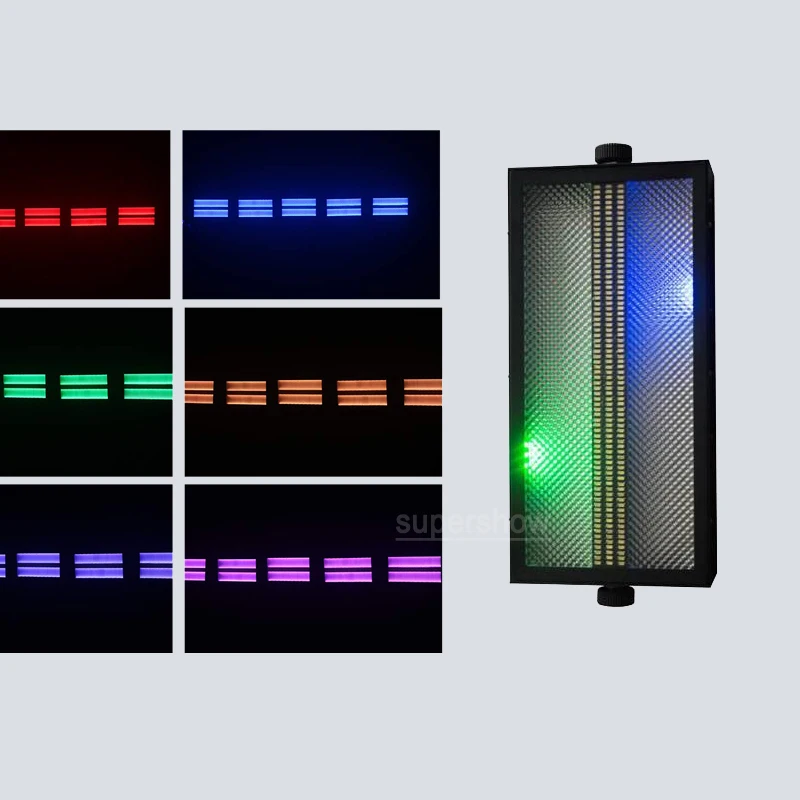 Концертный и диджейский стробоскопический светильник RGB 3в1 Светодиодная лампа для мытья стробоскопа 2в1 с разноцветными микс