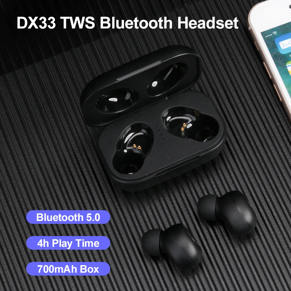 Mini Headphone Sport Headset with Charging Box TWS Earbuds Wireless Stereo Bluetooth 5 0 Headphones Sport Earphones with Mic