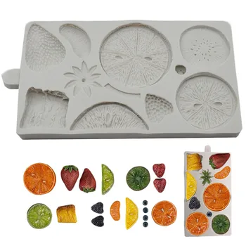 

3D Fruit Silicone Cake Mold Chocolate Fondant Mold Party Cupcake Decorating Tools Candy Cookies Fimo Clay DIY Baking Mold