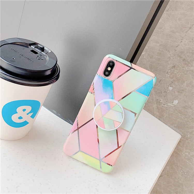 HXM чехол-подставка для huawei P20 Lite P30 Pro, задняя крышка для iphone 11 Pro Max marble Art IMD, силиконовый чехол для телефона
