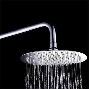 

8 Inch Ultra-quiet Shower Head Water-saving Rainfall Bathroom Round Top Spray ABS & Stainless Steel