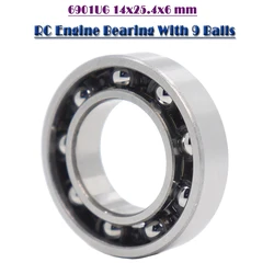 Roulement de moteur 6901UG RC 14x25.4x6mm ABEC 3 ( 1 pièce) 6901 UG OD 25.4mm avec 9 boules bougie de préchauffage modèle R/C roulements à billes 