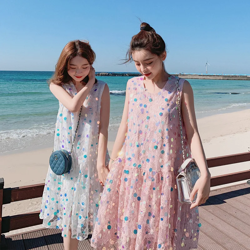 

Sequin Fairy Skirt 2020 New Style Summer Very Fairy of France Non-mainstream Dress Short-height Sweet Gauze Skirt