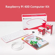 Novo raspberry pi 400 kit de computador pessoal teclado compacto com um computador embutido
