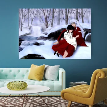 

[Self-Adhesive] 3D Inuyasha 216 Japan Anime Wall Stickers Mural Decal Wall Murals AJ WALLPAPER Belly