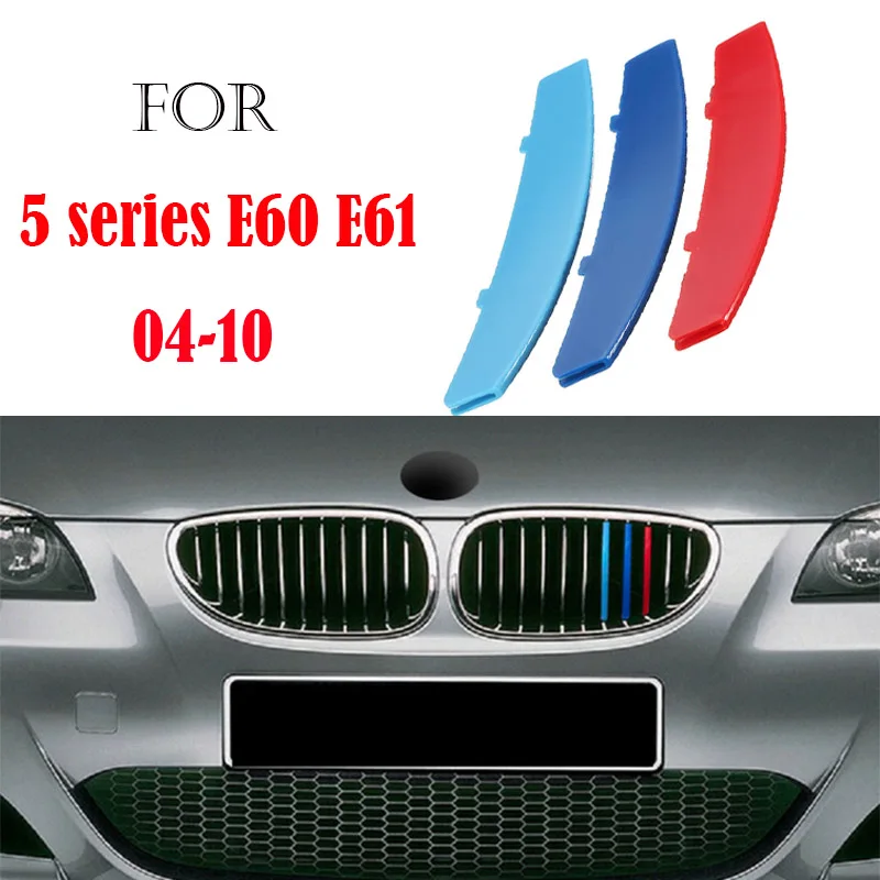 Bandes De Calandre Avant Couleur Pour BMW E60 E65 E66 - Déco Sportive En ABS | Installation Facile Sans Outil - 5