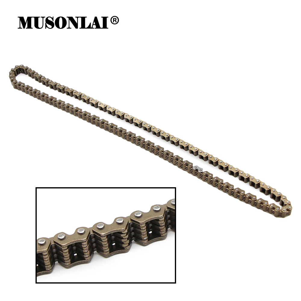 

Motorcycle ATV Timing Cam Chain Roller Chain For Suzuki DR500 DR600 DR650SE SP500 SP600 LTA450X LTA500X Kingquad 450 500 LTF500F
