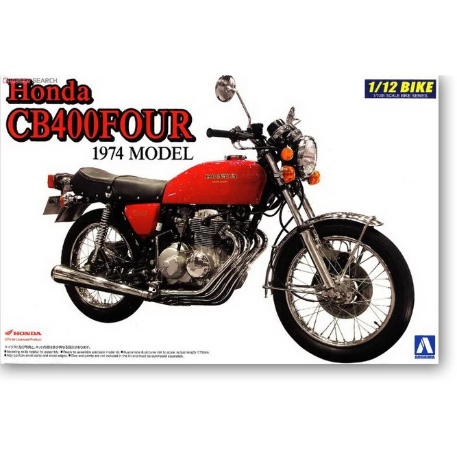 1/12 Honda CB400 четыре модели мотоцикла 00764