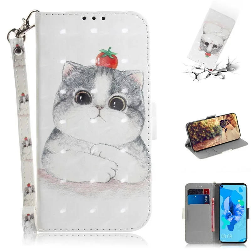 Для huawei P30 Pro Lite роскошный флип чехол-бумажник для huawei P30 Lite 3D Bling милый стиль кожаный защитный чехол для мобильного телефона - Цвет: 10