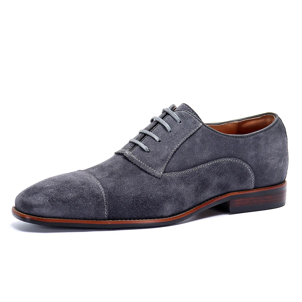 Autumn Winter Designer Shoes Men British Retro Cowhide Men High Quality Genuine Leather Shoes Men Lace-Up Business Men Shoes
