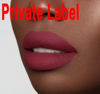 

private label matte liquid lipstick lip gloss custom logo on tube container box-Waterproof and long lasting matte lip gloss