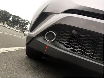 

ABS Chrome Front Fog Light Cover Cover Trims 1PC For Toyota C-HR C HR 2016 2017 car accessories