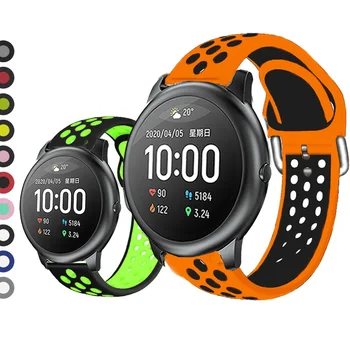 

20mm 22mm Soft Silicagel Sports Watch Band Strap For xiaomi Haylou Solar LS02 Smart Watch for Haylou Solar LS05 Straps Bracelet