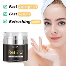 

Mabox Retinol Moisturizer Face Cream Hyaluronic Acid Anti Aging Remove Wrinkle Vitamin E Collagen Smooth Whitening Cream 50ML