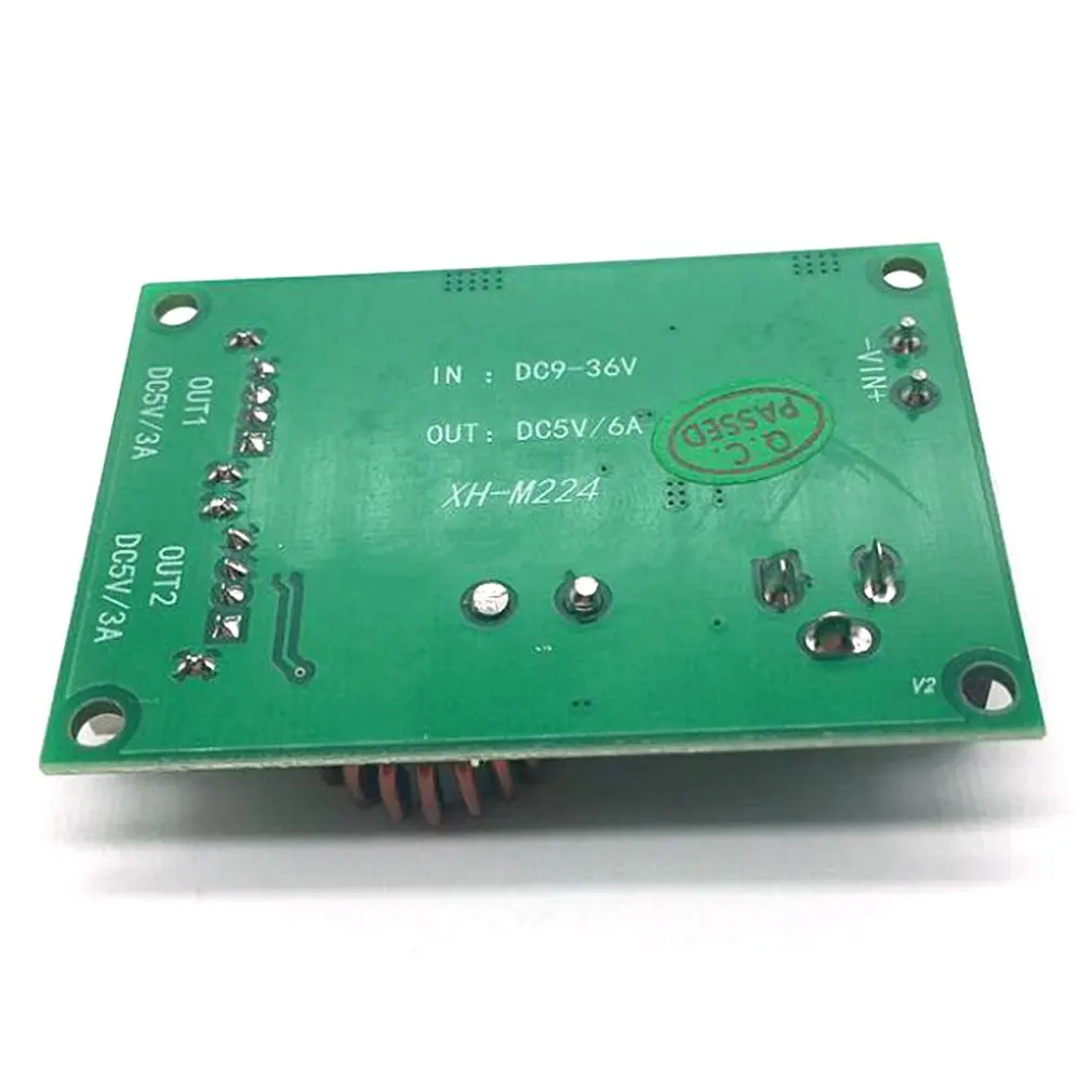 XH-M224 двойной USB выход понижающий модуль поддержка мобильного телефона Быстрая зарядка DC9~ 36 В повышающий и понижающий преобразователь напряжения