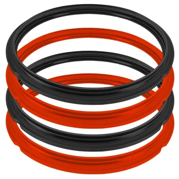 

4Pcs O-Ring Silicone Pressure Cooker Seal Ring Pressure Cooker 6QT Seal Ring Kitchen Supplies