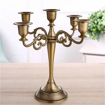 

Retro Candlestick Long Candle Holder Wedding Props Candlelight Dinner Table Candle Stand Decor Restaurant Hotel Home Decoration