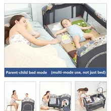 Valdera портативная кроватка Складная Мобильная детская кровать многофункциональная кровать для новорожденных