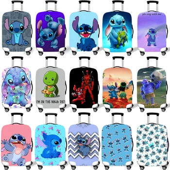 

Elastic Luggage Protective Cover Case For Suitcase Protective Cover Trolley Cases Cartoon 3D Travel Accessories Stich Pattern