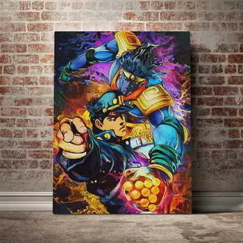 

Star Platinum Jojo Manga anime poster Canvas Wall Art Decoration prints for living Kid Children room Home bedroom decor Painting