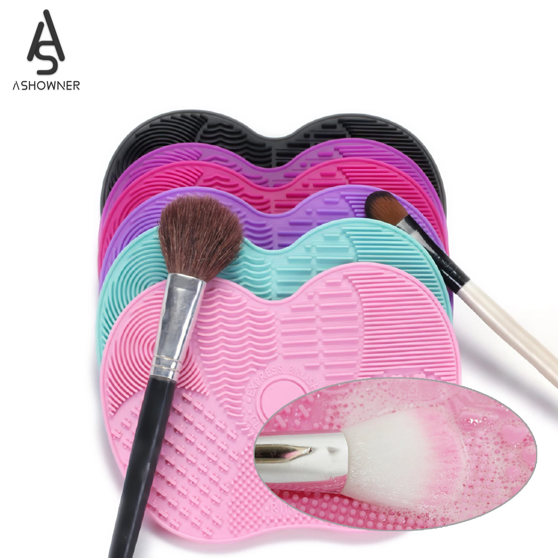 Silicone Brush Cleaner Cosmetic Make Up Washing Brush Gel Cleaning Mat