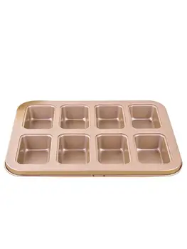 

Baking Mold Cake Pan 8-Cavity Design Nonstick Cake Mold Rectangular Muffin Pan Bakeware For Kitchen Oven Baking Easy To Use