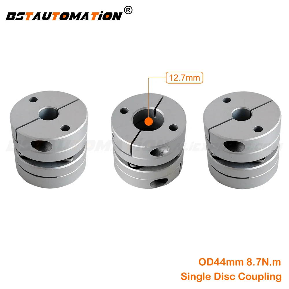 

cnc motor shaft disc coupler 3pcs/lot OD 44mm 12.7mm to 8mm 12mm 12.7mm 14mm 15mm 16mm 17mm 18mm 19mm 20mm single disc coupling