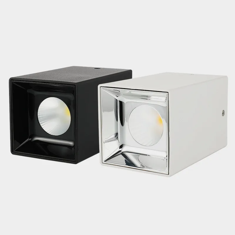 

Multicolor Square Dimmable COB LED Downlights 7W/10W LED Ceiling Spot Lights AC85-265V Warm Cold White Background Lamps Lighting