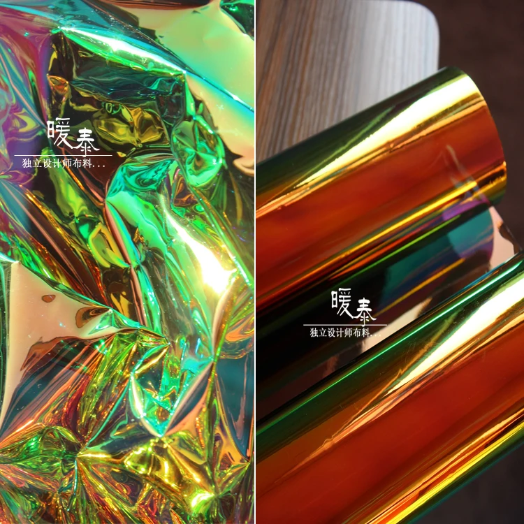 50 см* 98 см Вольфрамовая сталь волшебный цвет водонепроницаемый ТПУ дизайнер ткань-перспективность плащ кристалл сумка 0,2 мм