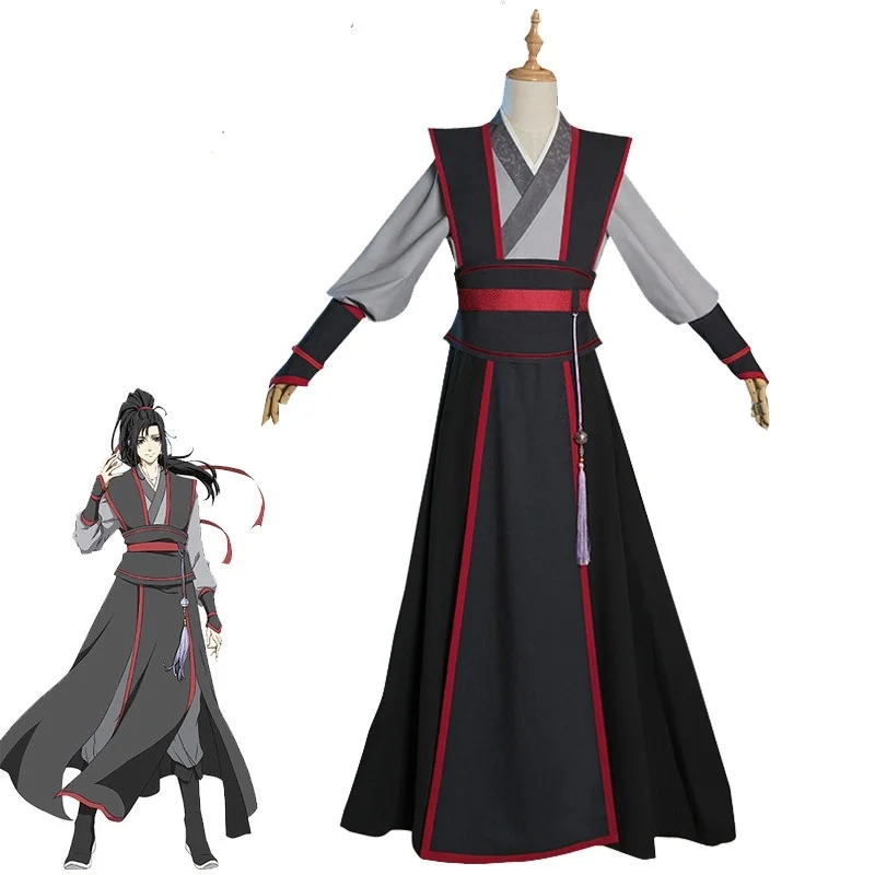 Eraspooky Mo Dao Zu Shi Косплей Wei Wuxian молодой гроссмейстер демонического культивирования костюм для мужчин аниме Wei wuxian парик