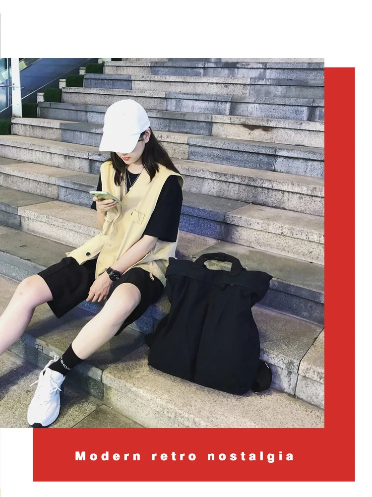 Retro Large Capacity Soft Canvas Women's Backpacks Fashion Student Schoolbag Teenager Girl Travel Backpack Sac A Dos 2021 New