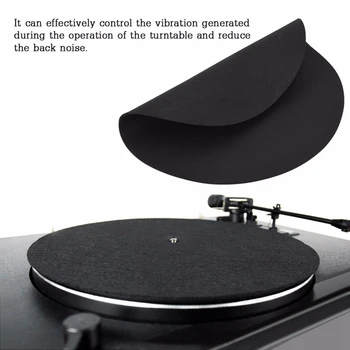 

1Pcs Ultra-Thin Anti-Static Lp Vinyl Turntable Record Player Pad For Phonographs Flat Soft Mat Record Slipmat Mat Pad