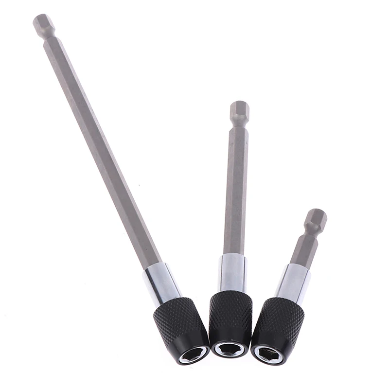 60mm 100mm 150mm 1/4 Inch Hex Shank Quick Release Screwdriver Bit Holder Extension Bar