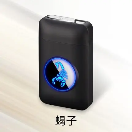 Зажигалка и чехол для сигарет персонализированные Индивидуальные USB зарядка электронные зажигалки аксессуары для курения подарок для бойфренда - Цвет: 13