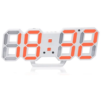 

Night Light Modern Alarm Electronic Home Led Decoration 3D Desk Display Digital Clock Wall