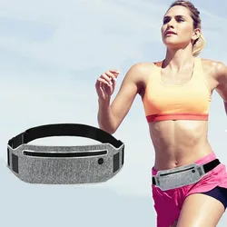 Sports Waist Pouch Outdoor Cycling Running Waterproof Mobile Phone Belt Safe Reflective Strip Men Women Adjustable Waist Pack