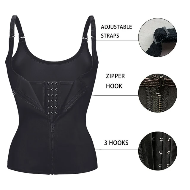 Fajas Reductoras Para Mujer, Chaleco Moldeador De Cuerpo, Entrenador De  Cintura Con Cremallera, Corsé De Control De Barriga, Faja De Modelado De  Vientre Adelgazante - Shapers - AliExpress