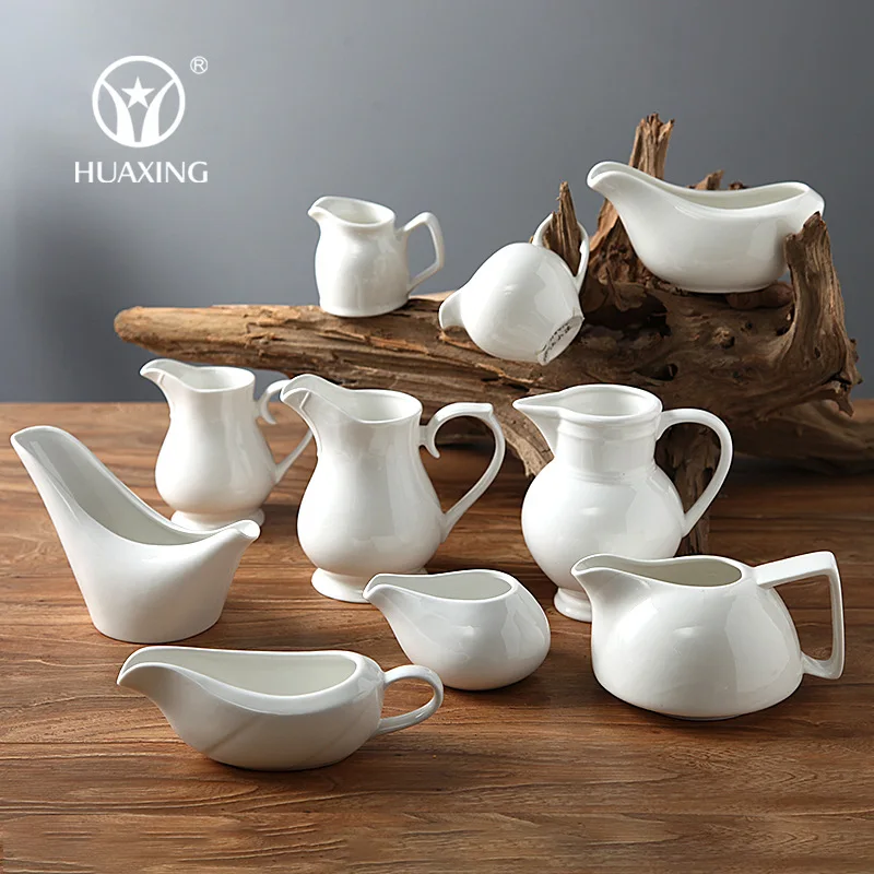 

Milk Scoop Ceramic Juice Bucket Creative Milk Pot Household Western Pure White Milk Cup Hotel Milk Pot Milk Cup Customizable