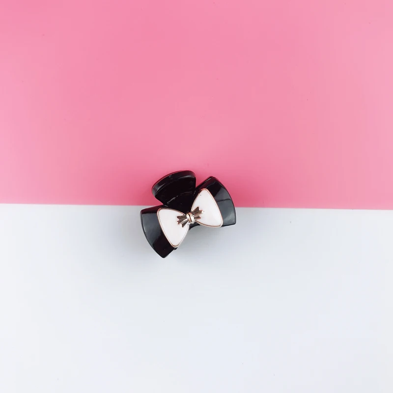 2pc mini bow Korean Hair Claw Clips Hair Barrette Hairpin Crab  for girls Women Hair Accessories washface Headwear Ornament
