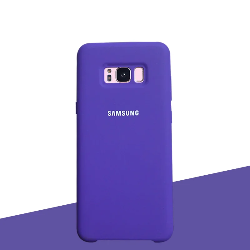 Purple Samsung S8 чехол силиконовый мягкий чехол с покрытием samsung Galaxy S8 S9 S10 S10 плюс S10e Note 9 8 10 плюс защитный чехол для телефона чехол - Цвет: Purple