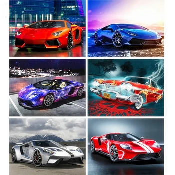 

Full Square Diamond Mosaic Car 5D Diamond Painting Cross Stitch diamond Embroidery Picture Of Rhinestones Resin Drill Handmade