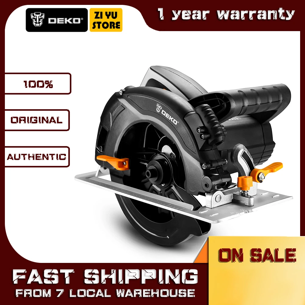 DEKO 1600W Circular Saw Power Tools High with Blade Dust Passage Multi-function Cutting Machine | Инструменты