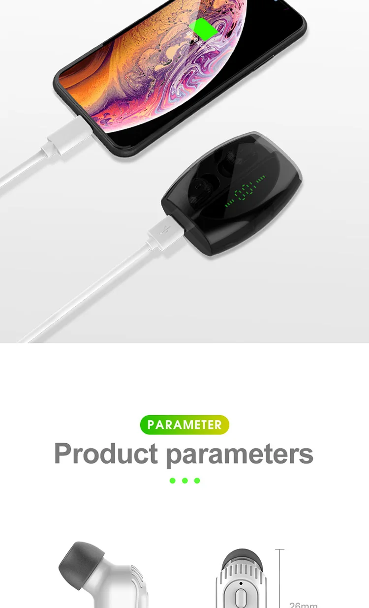 XG20 bluetooth 5,0 гарнитура TWS Беспроводная Спортивная гарнитура 8D объемный звук качество интеллектуальное шумоподавление IPX5 Водонепроницаемый
