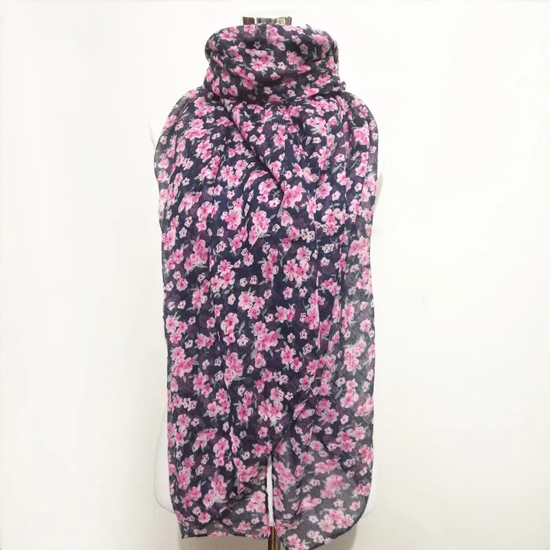 

Hot sale small flower large handkerchiefs for women Woman scarves for neck pashmina shawl women's warm poncho